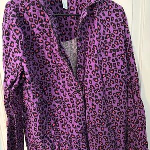 Purple cheetah sleepwear